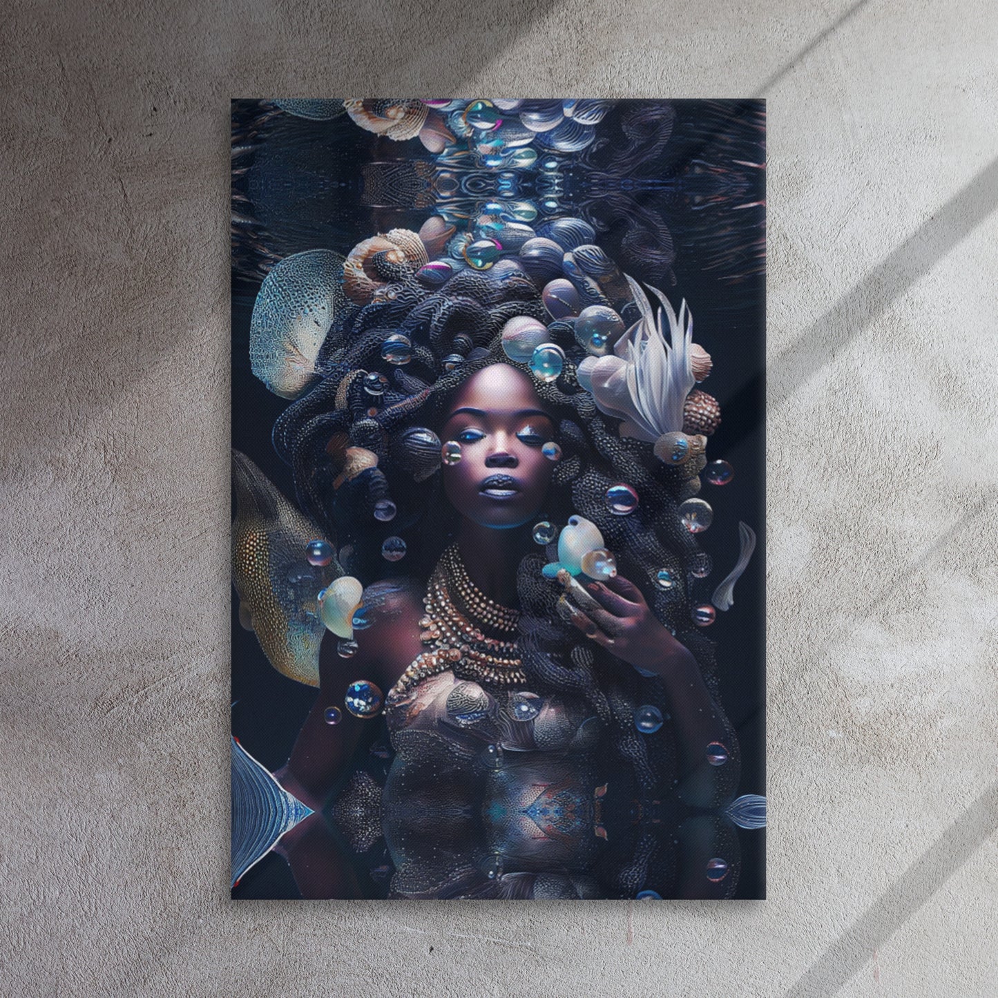 Thin canvas Bubble Queen