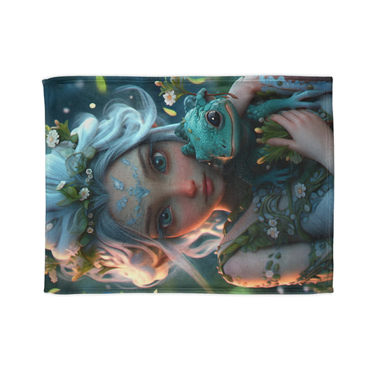 Fae land Companion Liz  Polyester BlanketSoft Polyester Blanket