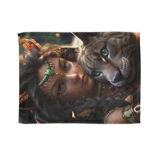 Fae land Companion  Soft Polyester Blanket