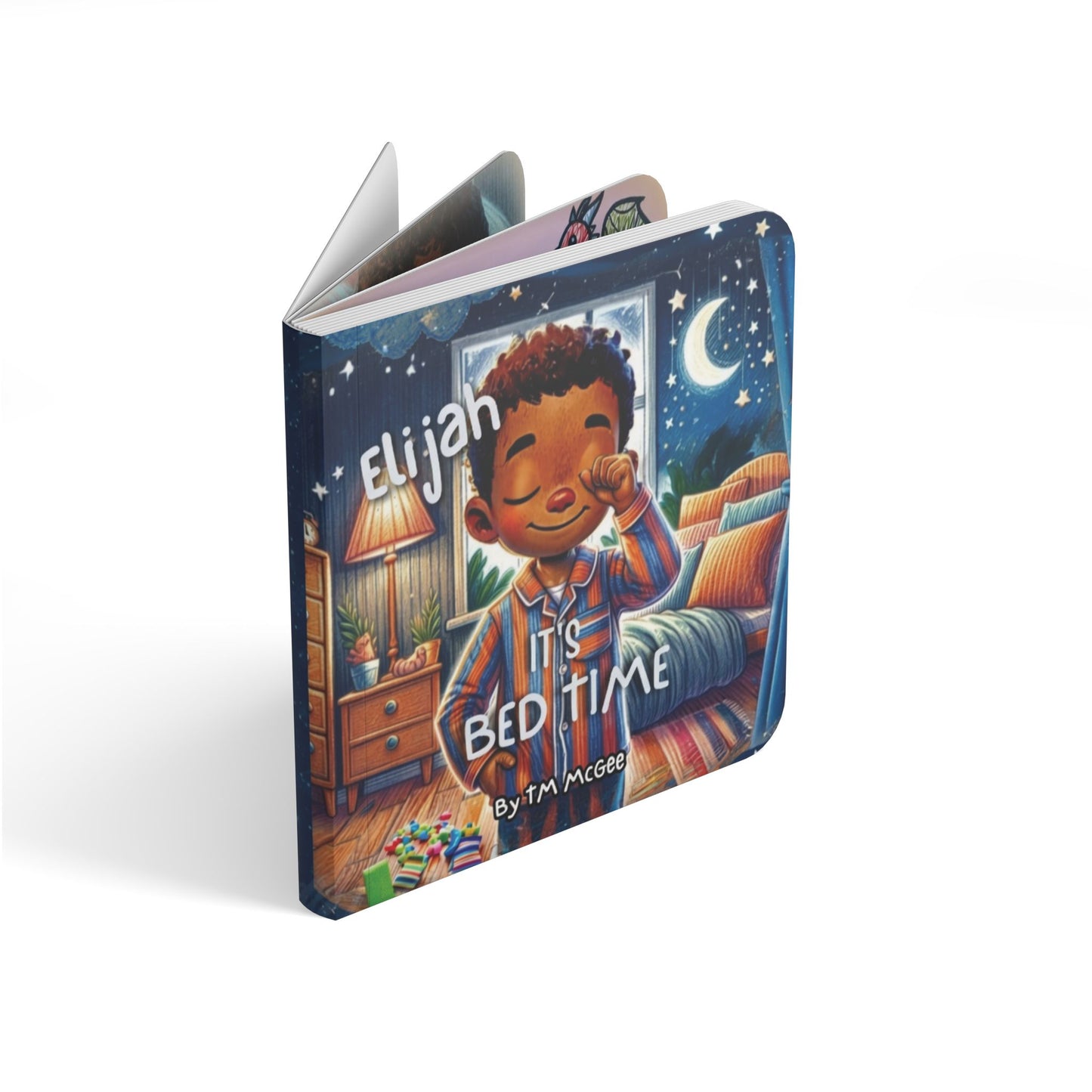 Elijah It's Bed Time Children's Board Book