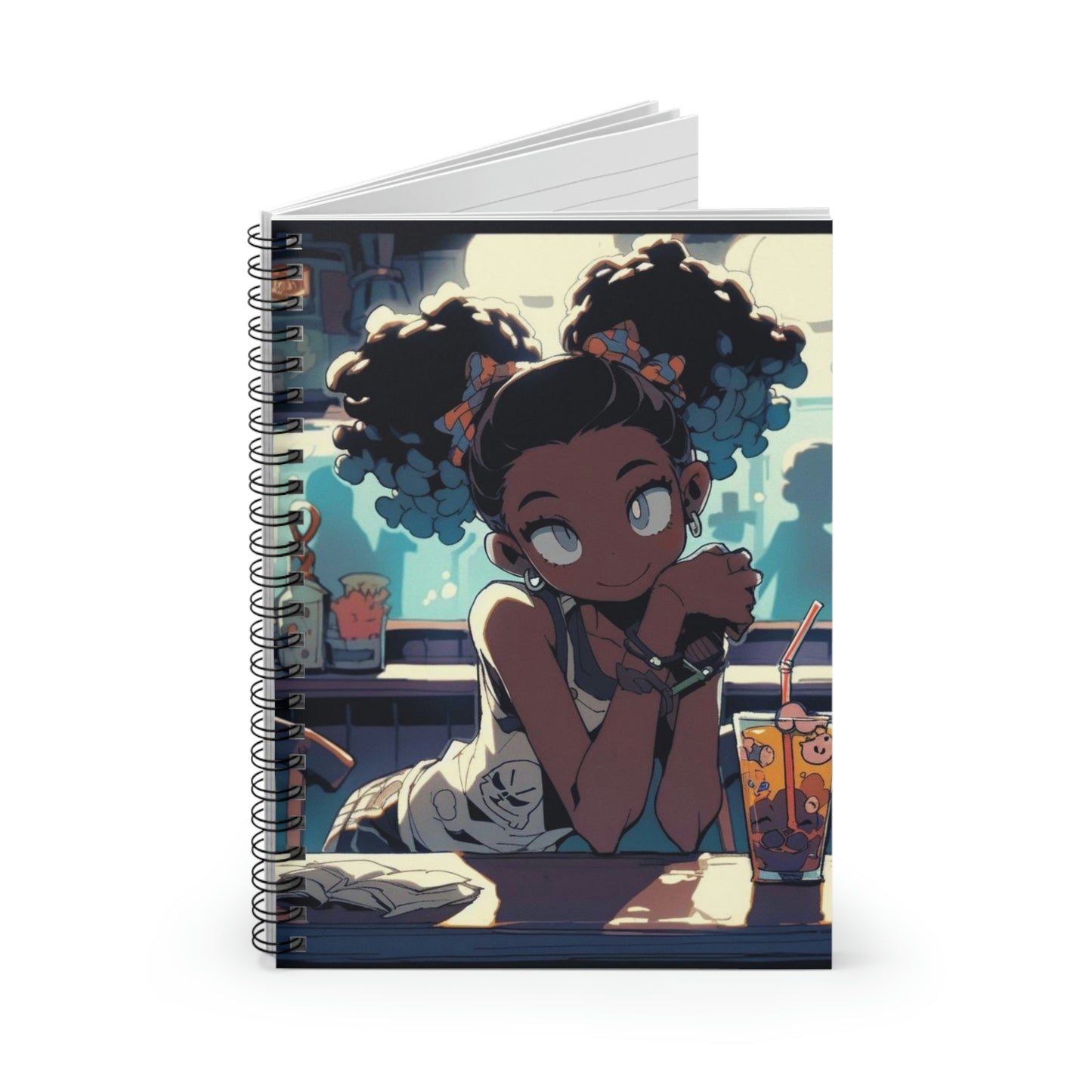 Cute Anime 2 Spiral Notebook - Ruled Line