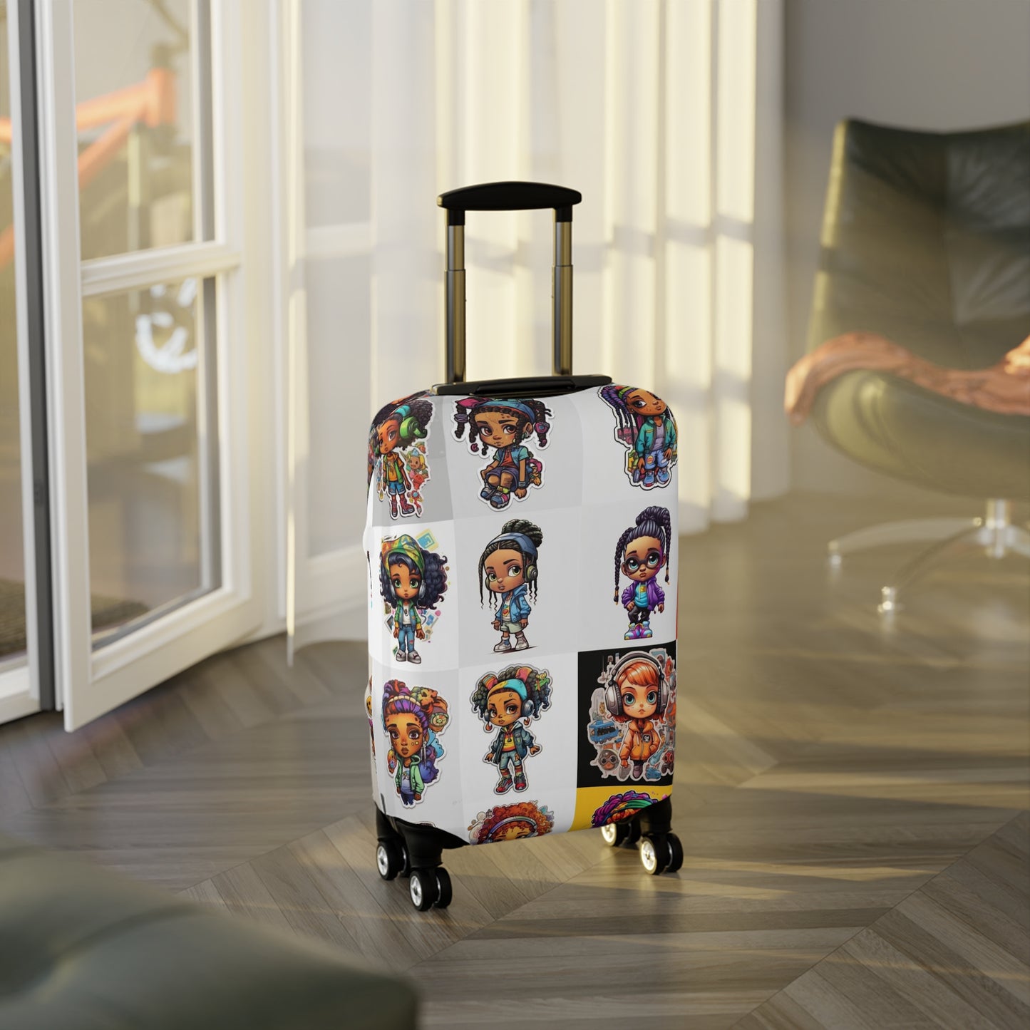 Chibi Girl Streetwear Luggage Cover