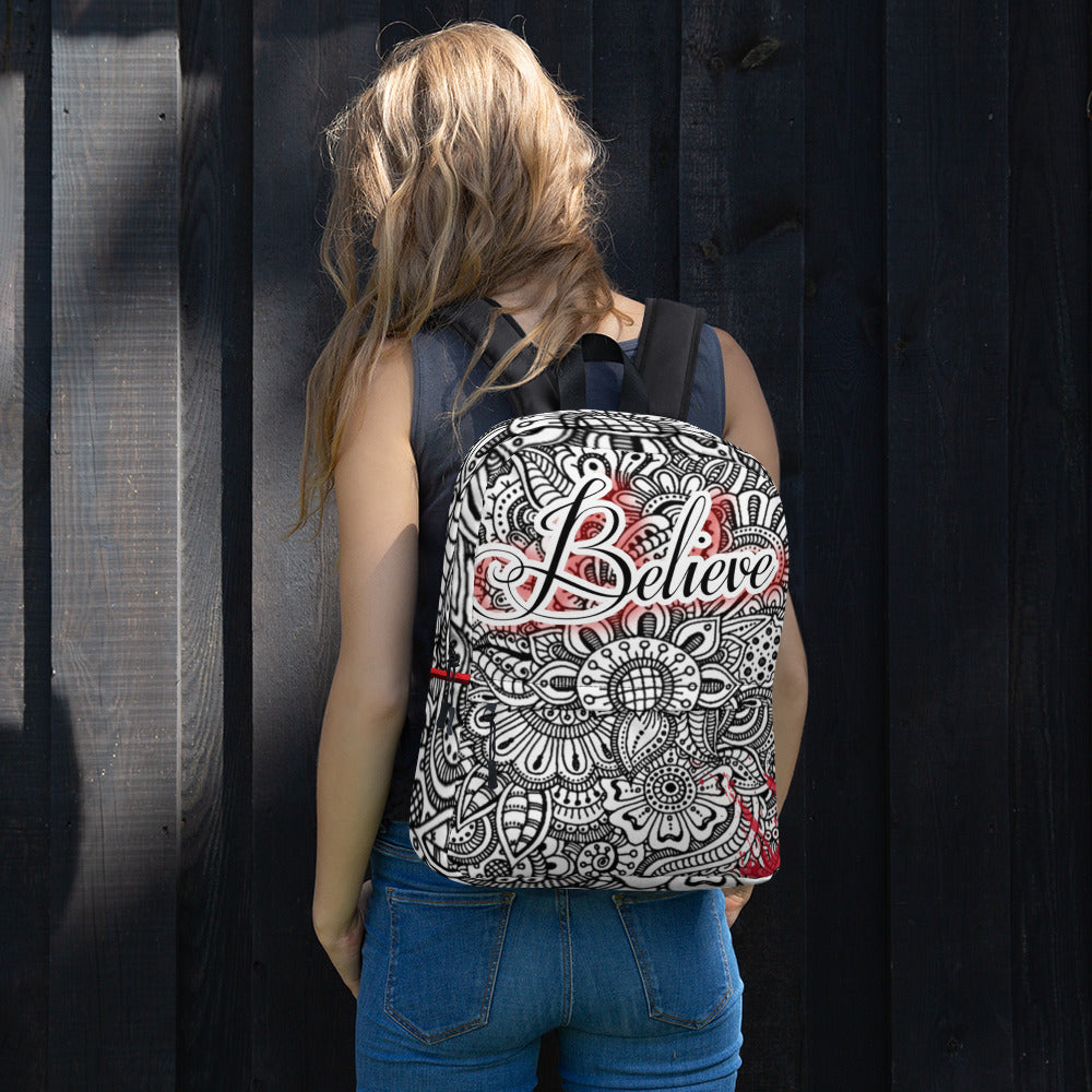 Red Believe Backpack