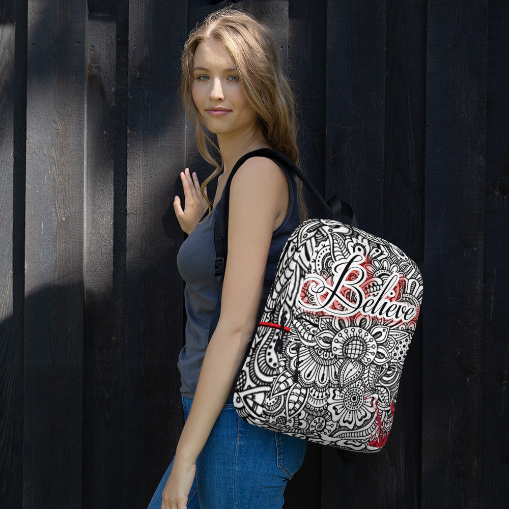 Red Believe Backpack