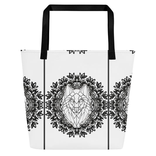 She Wolf  Large Tote Bag