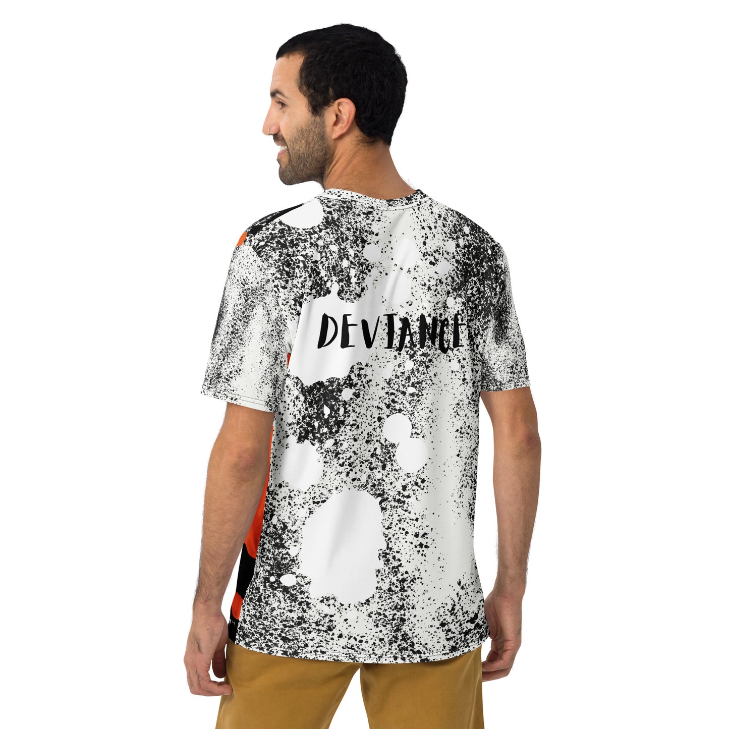 4 panel orange Deviance t-shirt