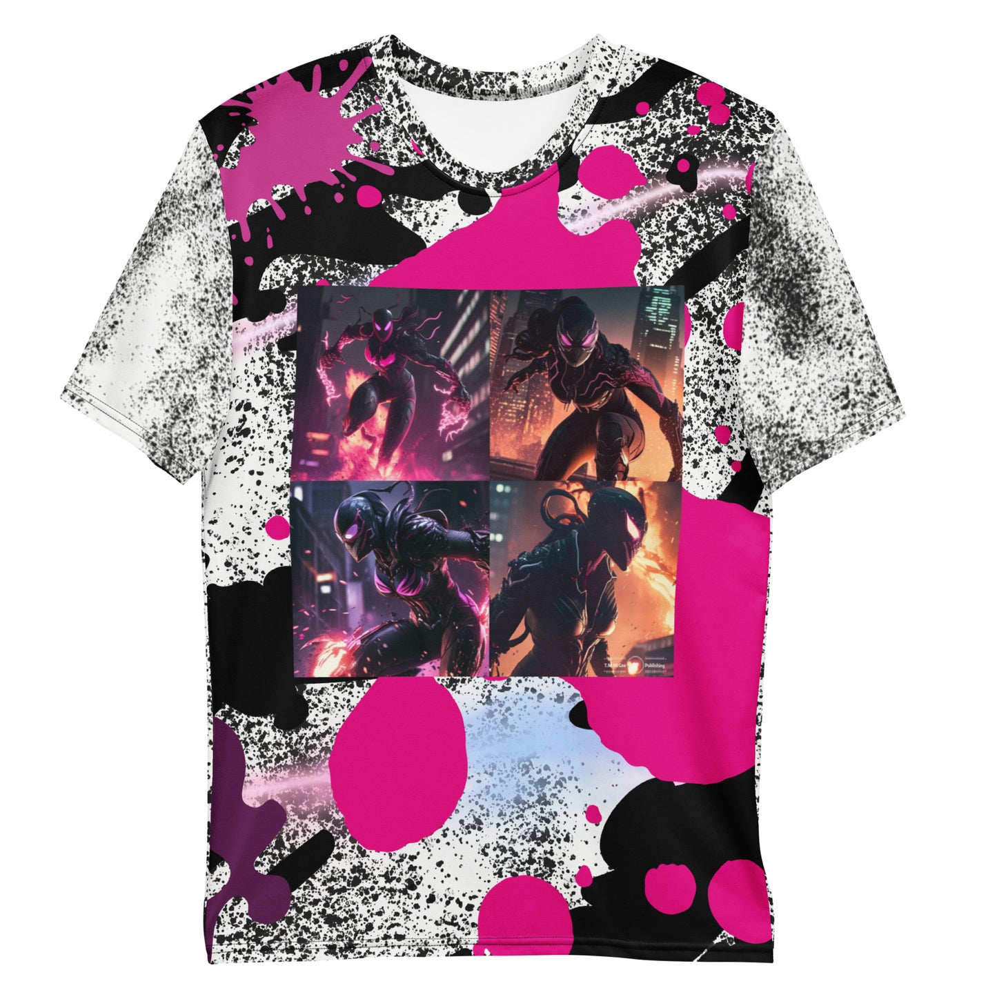 Pink 4 panel Deviance  t-shirt