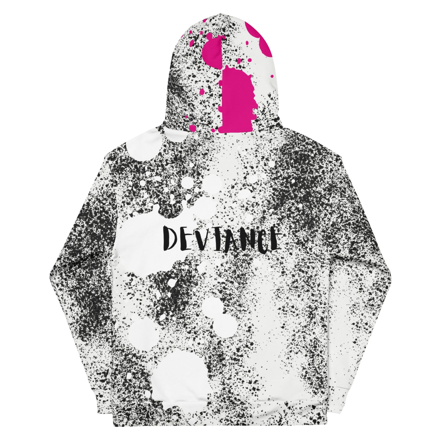 Pink 4 panel Deviance Unisex Hoodie