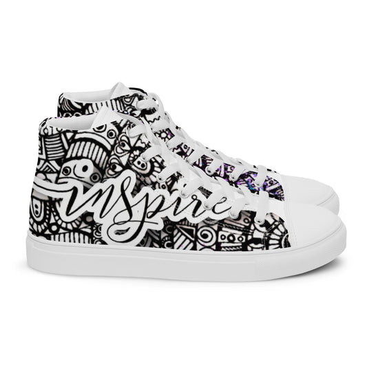 Inspire high top canvas shoes